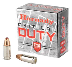 Hornady Critical Duty 9mm Luger +P 135gr – патрони с контролирана експанзия