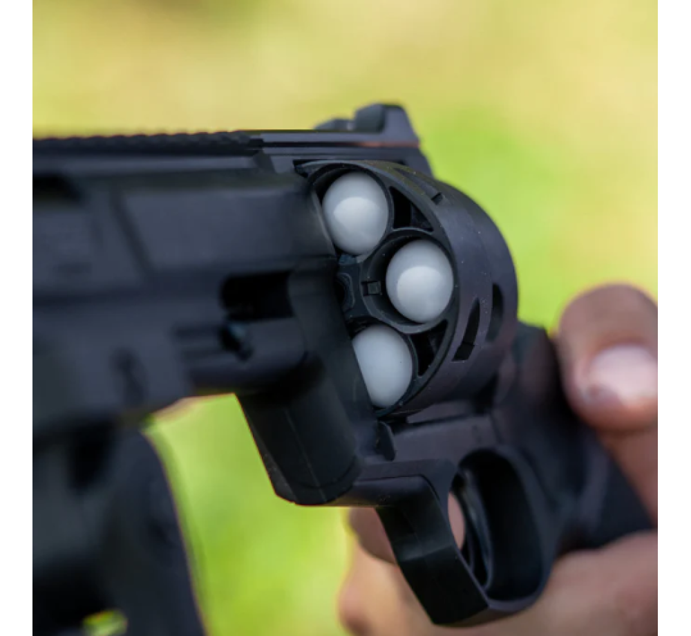 Стоманени топчета с гумено покритие Home Defence Cal.68 – Бели, 10.5g, 20 броя