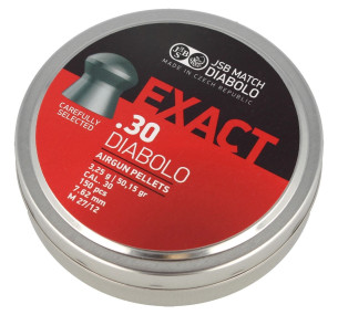 JSB Exact .30 (7.62 mm) – 150 бр / 3.25 g (50.15 gr) – Прецизни куполовидни чашки за PCP пушки JSB Exact .30 (7.62 mm) – 150 бр / 3.25 g (50.15 gr) – Прецизни куполовидни чашки за PCP пушки