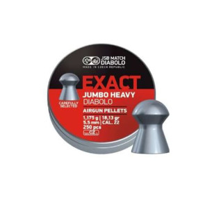 JSB Jum.Exact Heavy 5.52 (5.52 mm) – 250 бр / 1.175 g (18.13 gr) – Тежки куполовидни чашки за точност и пробивност JSB Jum.Exact Heavy 5.52 (5.52 mm) – 250 бр / 1.175 g (18.13 gr) – Тежки куполовидни чашки за точност и пробивност