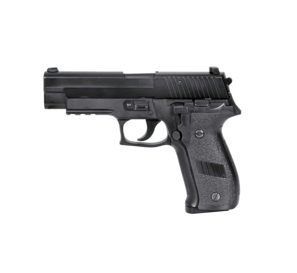 Еърсофт пистолет HFC HG-175B-C Metal Black 6mm, зелен газ, Blowback, 21 заряда