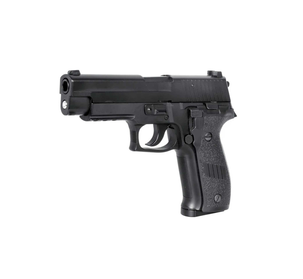 Еърсофт пистолет HFC HG-175B-C Metal Black 6mm, зелен газ, Blowback, 21 заряда