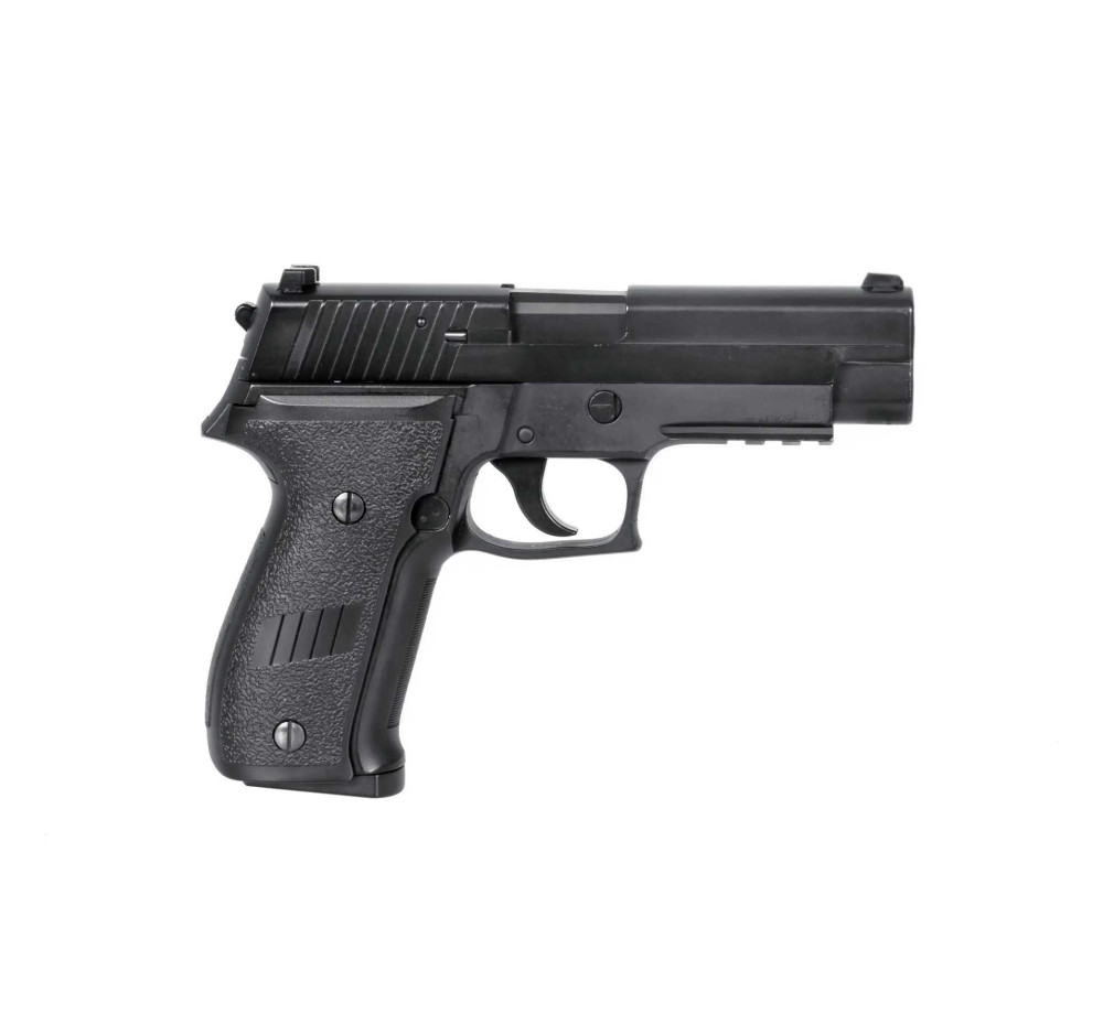 Еърсофт пистолет HFC HG-175B-C Metal Black 6mm, зелен газ, Blowback, 21 заряда