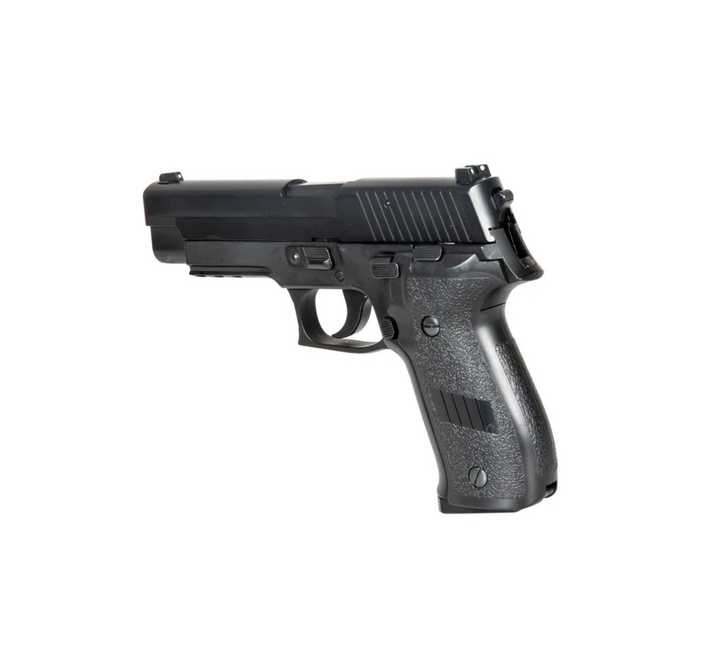 Еърсофт пистолет HFC HG-175B-C Metal Black 6mm, зелен газ, Blowback, 21 заряда