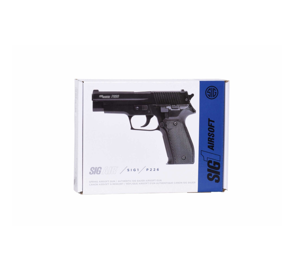 Еърсофт пистолет Sig Sauer P226 6mm Spring – 12 заряда, метален плъзгач, 0.5J