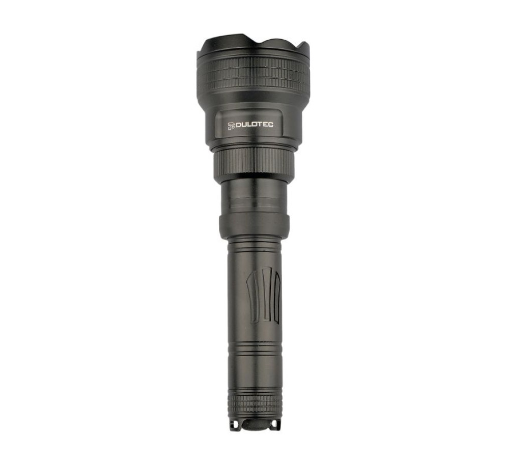 Dulotec Multi Zoom Flashlight 1200 lm / 1300 m – long-range zoom beam with wireless silent remote and 21700 USB-C battery Dulotec Multi Zoom Flashlight 1200 lm / 1300 m – long-range zoom beam with wireless silent remote and 21700 USB-C battery