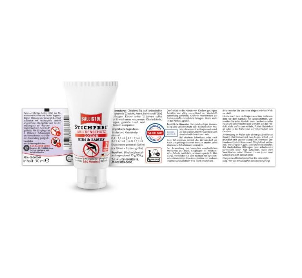 Репелент BALLISTOL Sting-Free Kids and Family 30 ml за деца и семейство