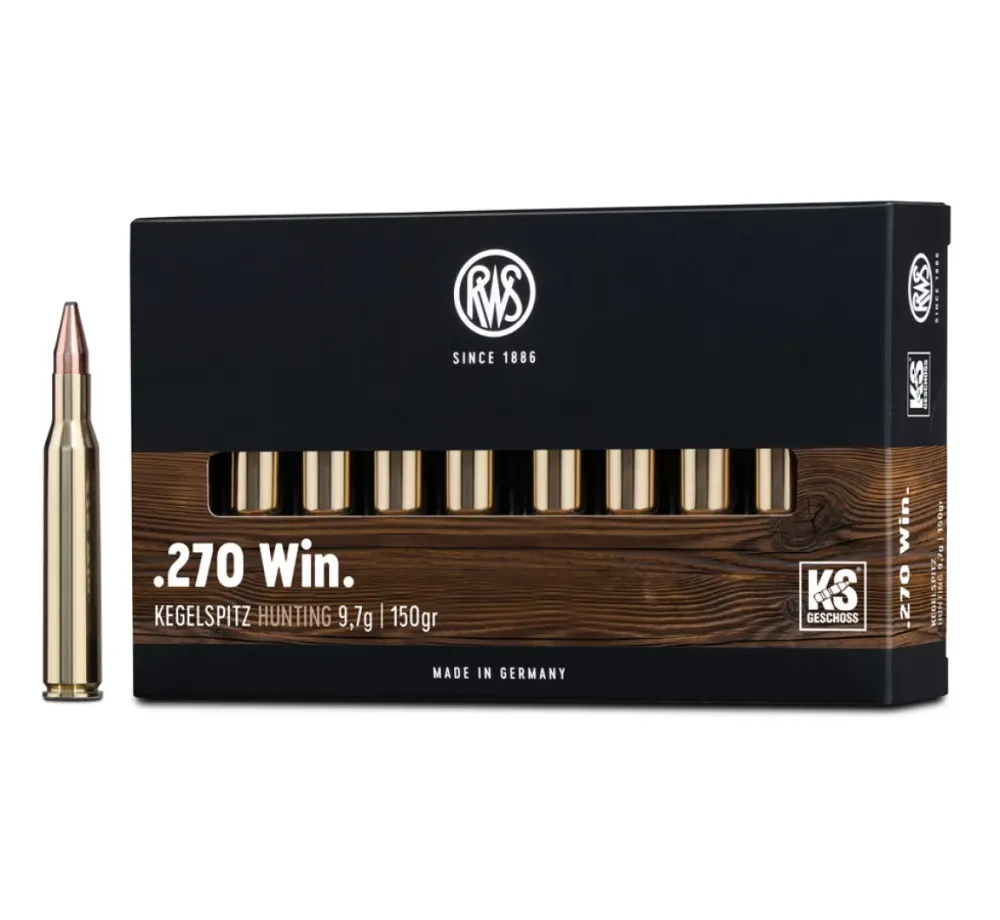 Патрони RWS .270 Win. KS Kegelspitz 150 gr – 2117282 Патрони RWS .270 Win. KS Kegelspitz 150 gr – 2117282