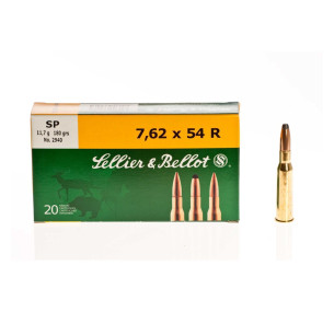 Патрони Sellier&Bellot SP 7.62x54R 11.7g/180gr