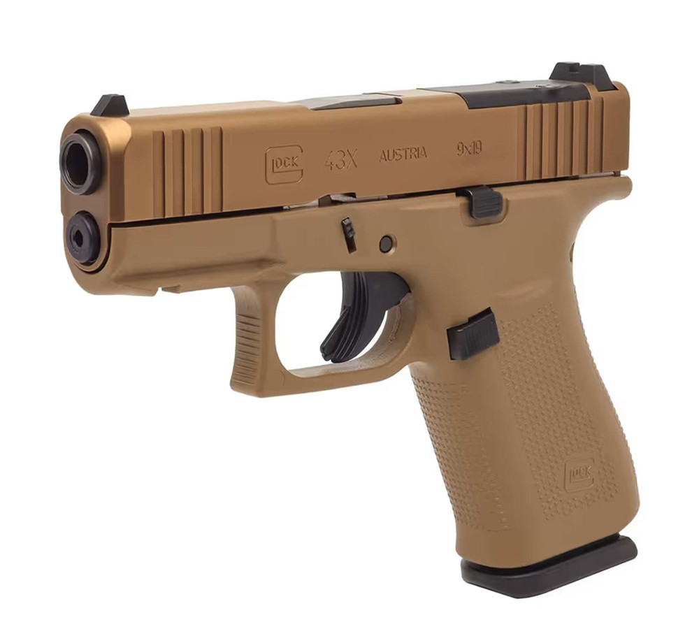 Пистолет GLOCK 43X Coyote PR MOS-K FS 9x19 – 15 патрона Пистолет GLOCK 43X Coyote PR MOS-K FS 9x19 – 15 патрона