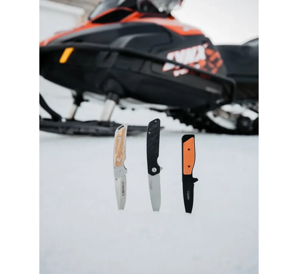 Сгъваем нож Marttiini Black 8 970110, неръждаема хромирана стомана, черна G10 дръжка, liner lock