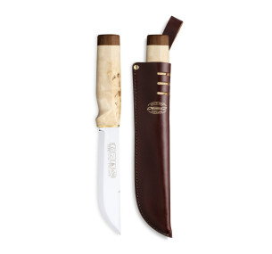 Cuțit Marttiini Ranger 543015, X46Cr13, lamă 16 cm, mesteacăn creț și tratat termic