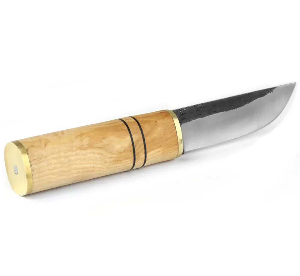 Ловен нож Njord Pelle Puukko с карбонова стомана, кожена кания и кутия Ловен нож Njord Pelle Puukko с карбонова стомана, кожена кания и кутия