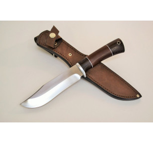 Berkut Knife – 95X18 steel blade, wenge/hornbeam handle, leather sheath 