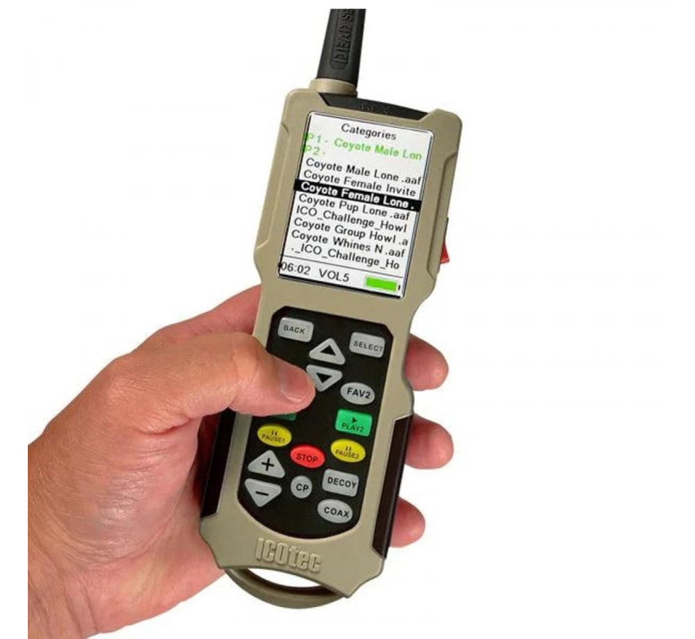 Примамка за хищници ICOtec Nomad+ с Bluetooth, GCX+ дистанционно и движеща примамка AD400 (165 звука) Примамка за хищници ICOtec Nomad+ с Bluetooth, GCX+ дистанционно и движеща примамка AD400 (165 звука)