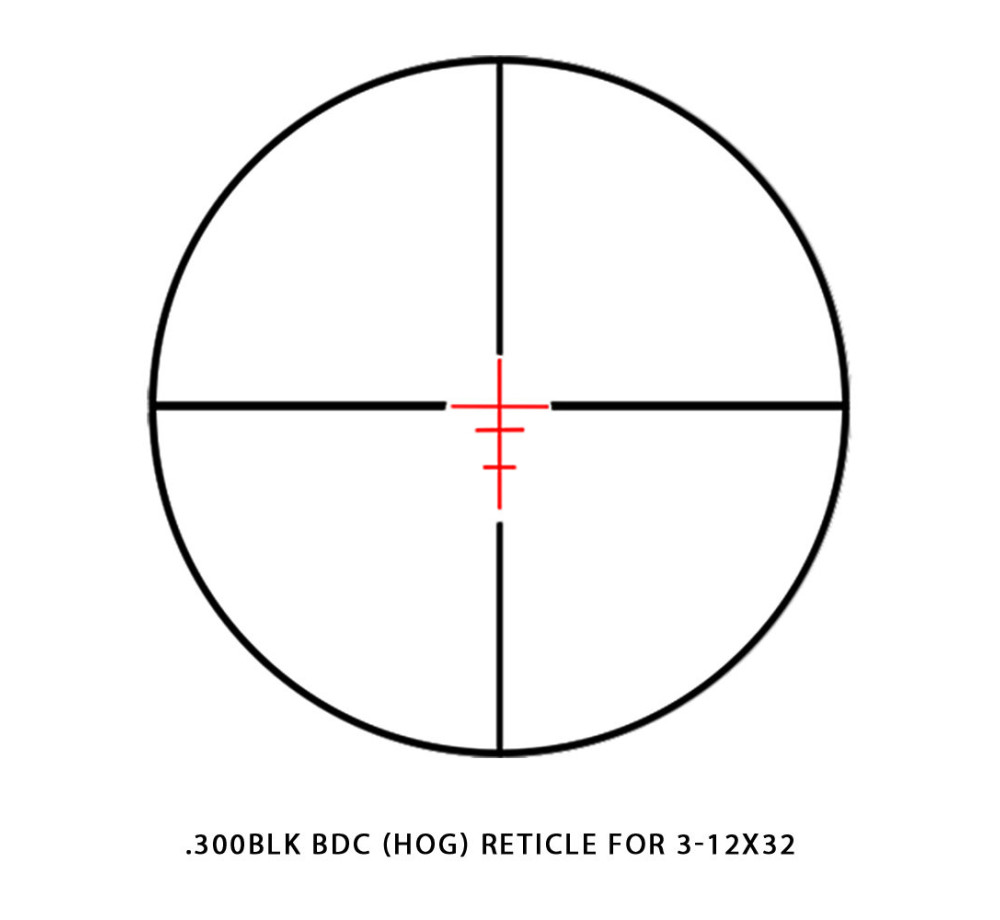 Sightmark Rapid AR 3-12x32 SCR-300 – Tactical Riflescope with Illuminated SCR-300 Reticle and Open Turrets