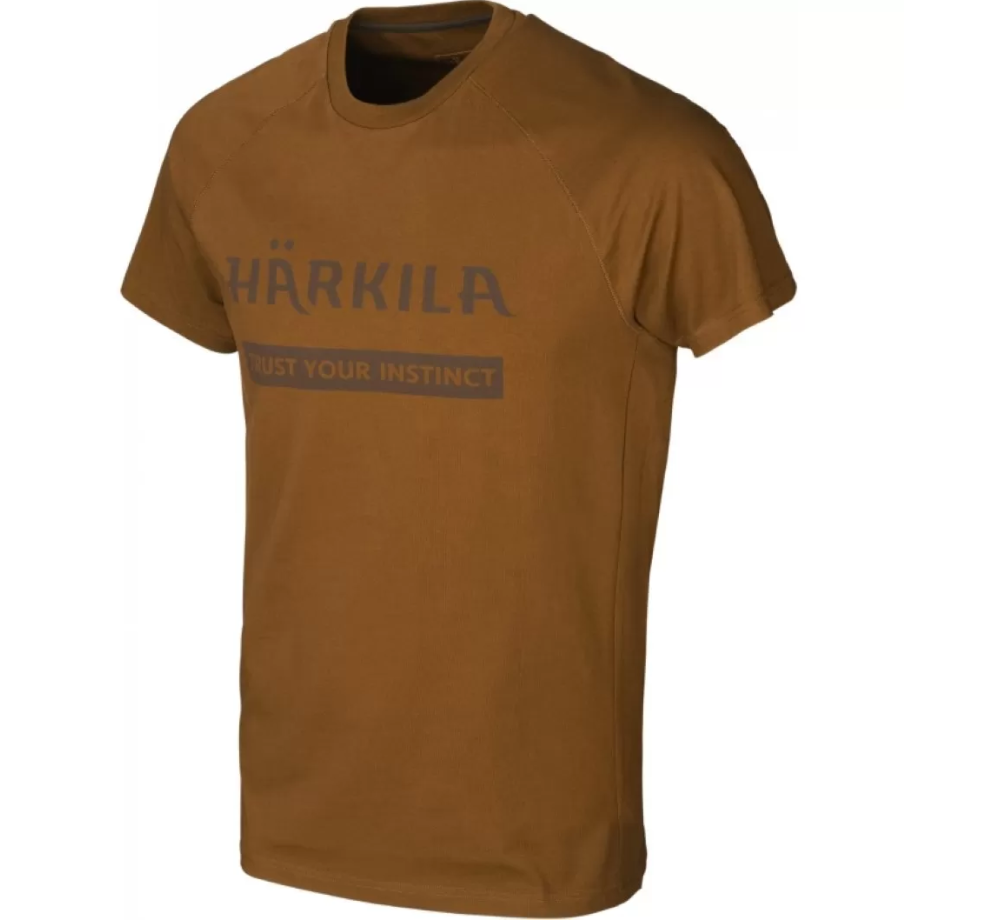 Тениска Harkila - Logo, В Цвят Rustique clay